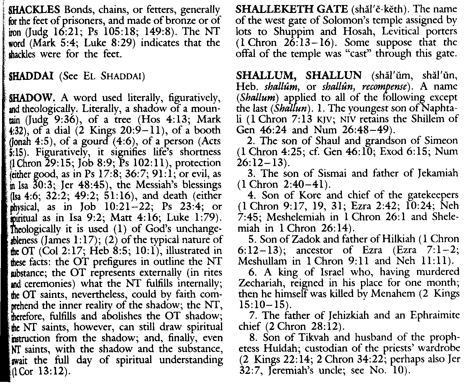 Bible Dictionary