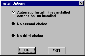 Install options