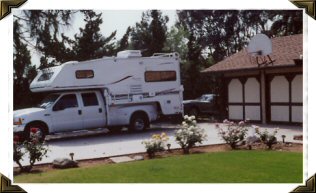 Driveway of our house showing my camper