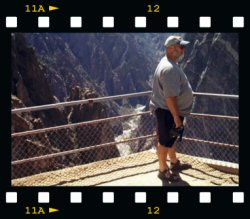 Charlie above Black Canyon in CO