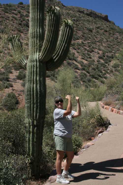 Me holding up my arms like a saguaro cactus