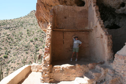 Me standing in ruins at Tonto National Park