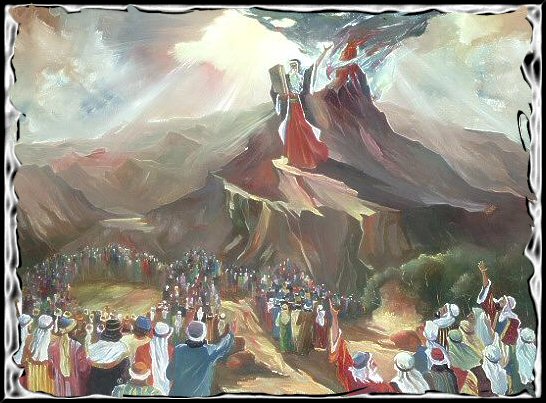 Moses on the mountain (La Festa di Shavu'ot) dans ebraismo mtn
