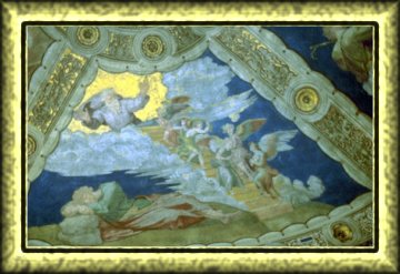 A portion of a fresco by Raphael entitled, "The Dream of Jacob"