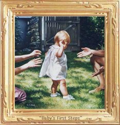 Little girl walking