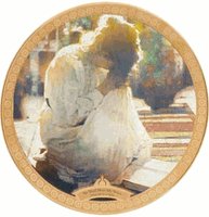 Woman sitting on the floor and praying