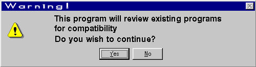 Computer error message