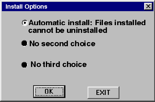 Uninstall window for a computer