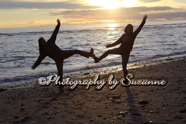 Two people at the beach